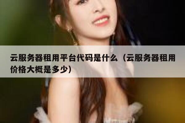 云服务器租用平台代码是什么（云服务器租用价格大概是多少） 第1张