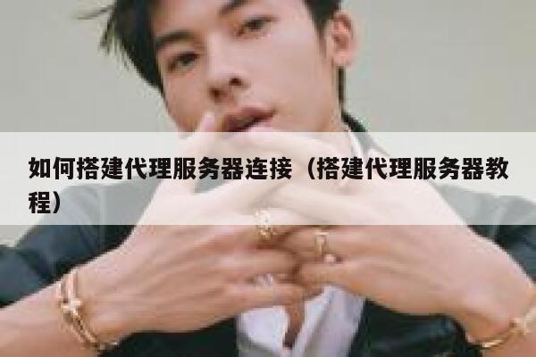 如何搭建代理服务器连接（搭建代理服务器教程） 第1张