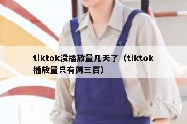 tiktok没播放量几天了（tiktok播放量只有两三百） 第1张
