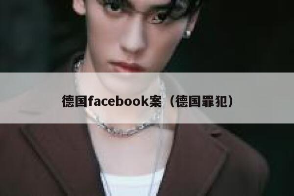 德国facebook案（德国罪犯） 第1张