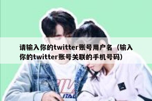 请输入你的twitter账号用户名（输入你的twitter账号关联的手机号码） 第1张