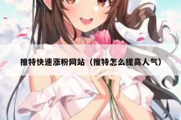 推特快速涨粉网站（推特怎么提高人气） 第1张
