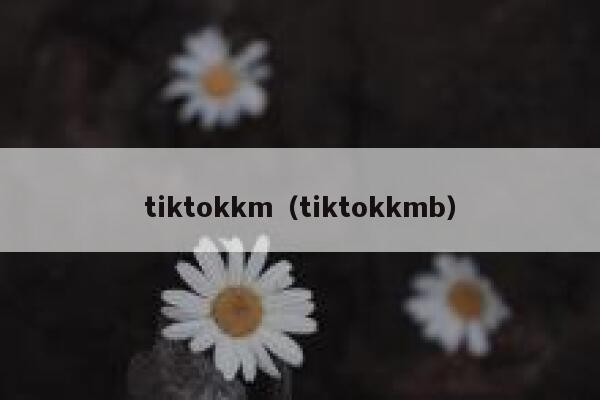 tiktokkm（tiktokkmb） 第1张