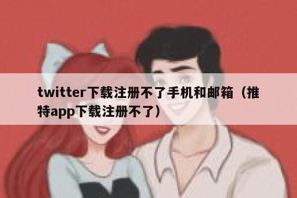 twitter下载注册不了手机和邮箱（推特app下载注册不了） 第1张