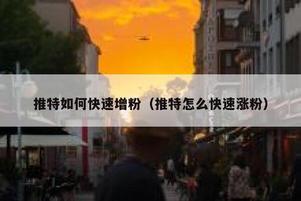 推特如何快速增粉（推特怎么快速涨粉） 第1张