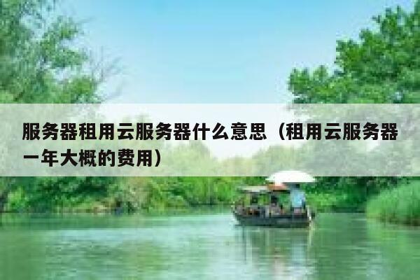 服务器租用云服务器什么意思（租用云服务器一年大概的费用） 第1张