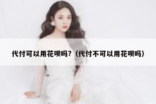 代付可以用花呗吗?（代付不可以用花呗吗） 第1张