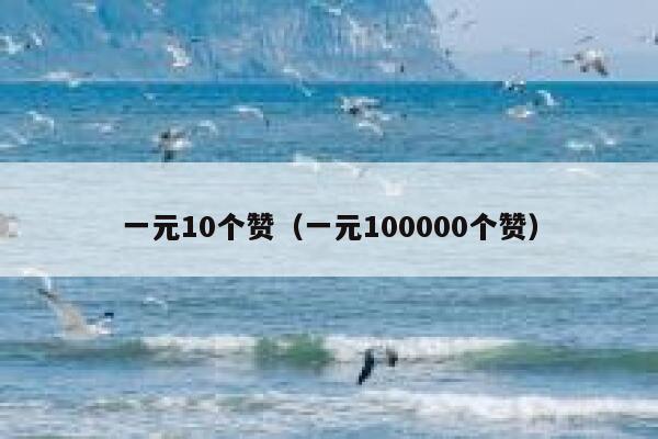 一元10个赞（一元100000个赞） 第1张