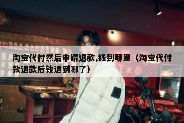 淘宝代付然后申请退款,钱到哪里（淘宝代付款退款后钱退到哪了） 第1张