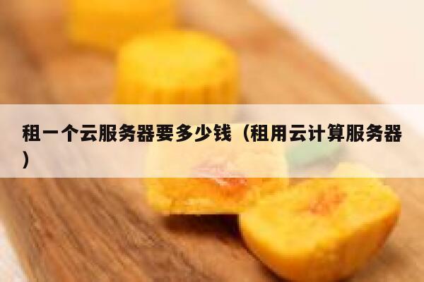 租一个云服务器要多少钱（租用云计算服务器） 第1张