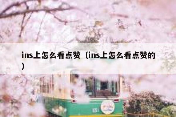 ins上怎么看点赞(ins上怎么看点赞的) 第1张 ins上怎么看点赞(ins上怎么看点赞的) 第1张