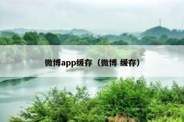 微博app缓存（微博 缓存） 第1张