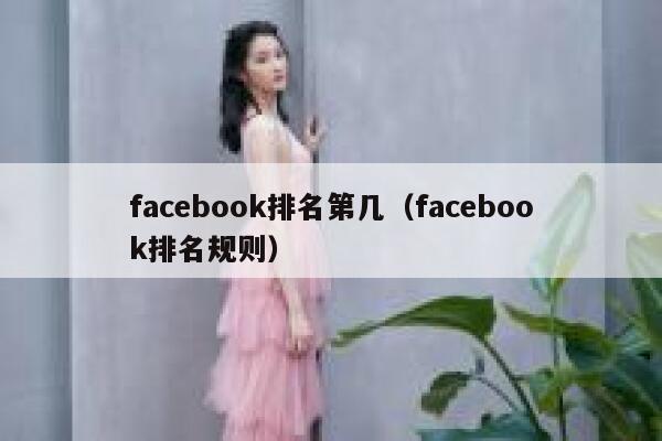 facebook排名第几（facebook排名规则） 第1张