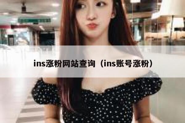 ins涨粉网站查询（ins账号涨粉） 第1张