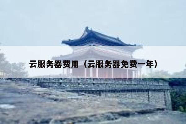 云服务器费用（云服务器免费一年） 第1张