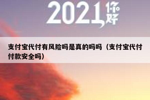 支付宝代付有风险吗是真的吗吗（支付宝代付付款安全吗） 第1张