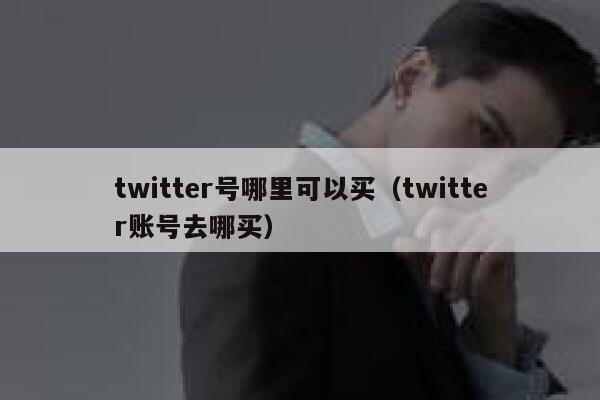 twitter号哪里可以买（twitter账号去哪买） 第1张