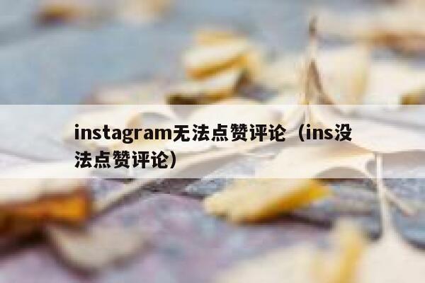 instagram无法点赞评论（ins没法点赞评论） 第1张