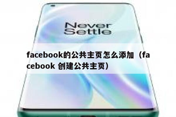 facebook的公共主页怎么添加（facebook 创建公共主页） 第1张