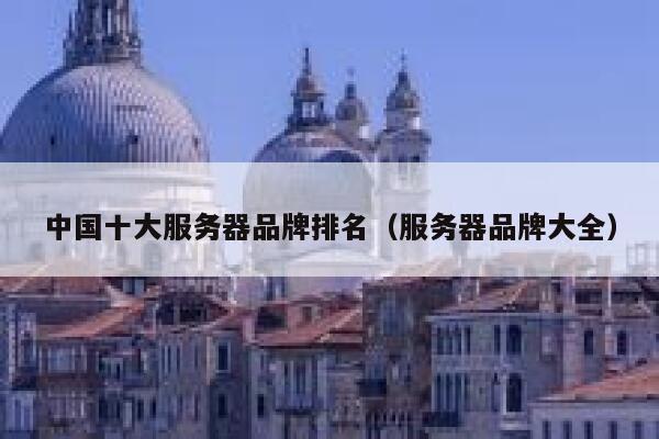 中国十大服务器品牌排名（服务器品牌大全） 第1张