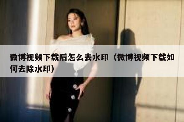 微博视频下载后怎么去水印（微博视频下载如何去除水印） 第1张