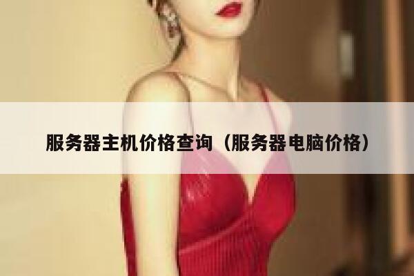 服务器主机价格查询（服务器电脑价格） 第1张