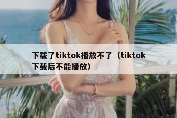 下载了tiktok播放不了（tiktok下载后不能播放） 第1张