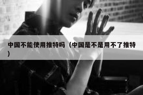 中国不能使用推特吗（中国是不是用不了推特） 第1张