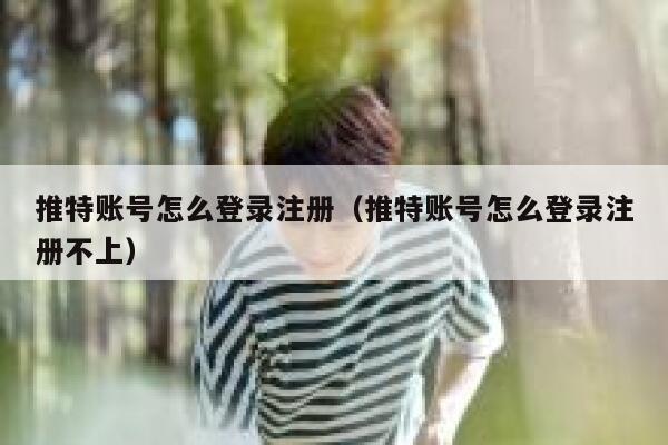 推特账号怎么登录注册（推特账号怎么登录注册不上） 第1张