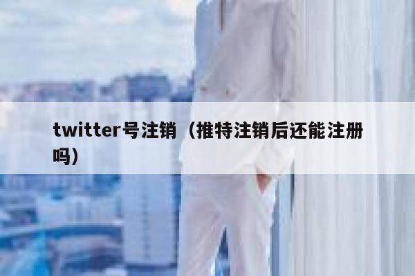 twitter号注销（推特注销后还能注册吗） 第1张