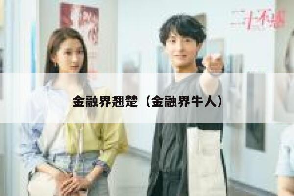 金融界翘楚（金融界牛人） 第1张
