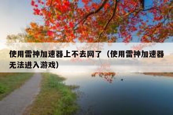 使用雷神加速器上不去网了（使用雷神加速器无法进入游戏） 第1张