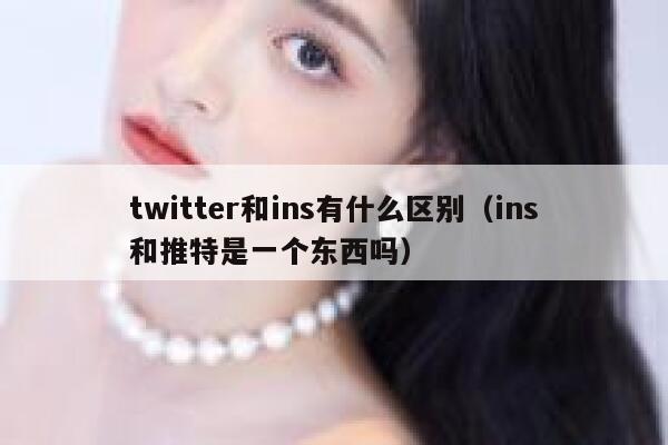 twitter和ins有什么区别（ins和推特是一个东西吗） 第1张