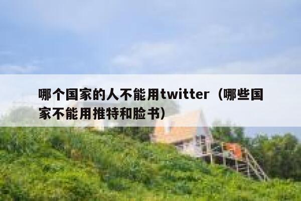 哪个国家的人不能用twitter（哪些国家不能用推特和脸书） 第1张
