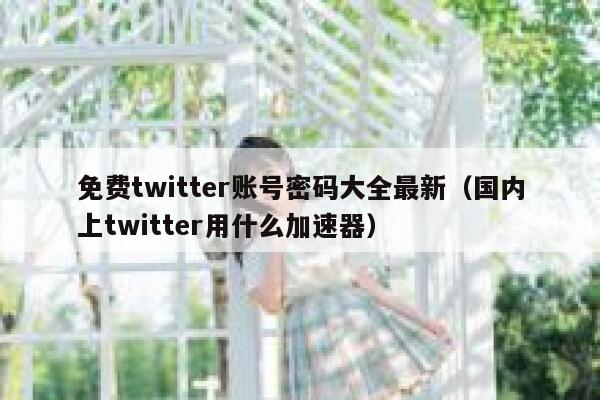 免费twitter账号密码大全最新（国内上twitter用什么加速器） 第1张