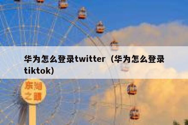华为怎么登录twitter（华为怎么登录tiktok） 第1张