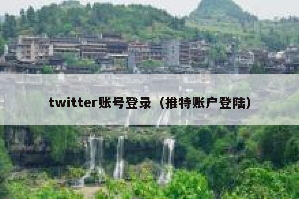 twitter账号登录（推特账户登陆） 第1张