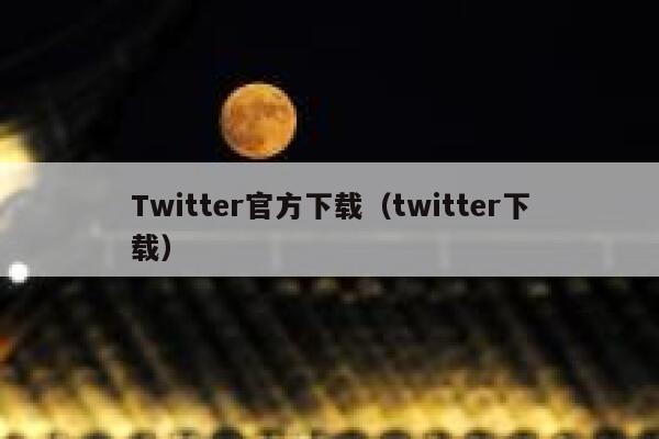Twitter官方下载（twitter下载） 第1张