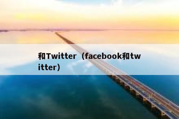 和Twitter（facebook和twitter） 第1张