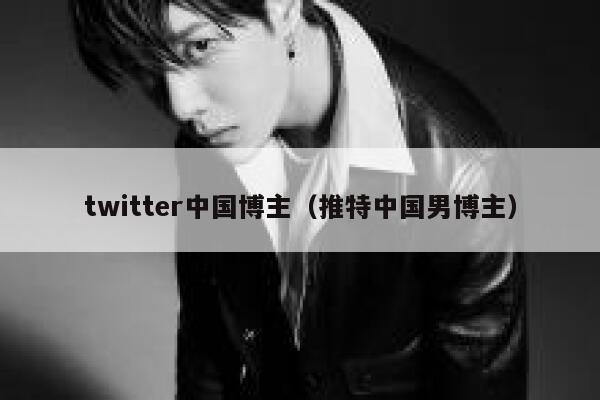 twitter中国博主（推特中国男博主） 第1张