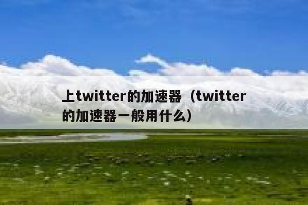 上twitter的加速器（twitter的加速器一般用什么） 第1张