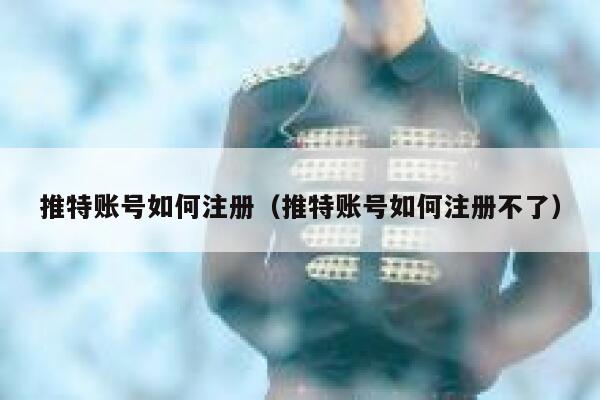 推特账号如何注册（推特账号如何注册不了） 第1张