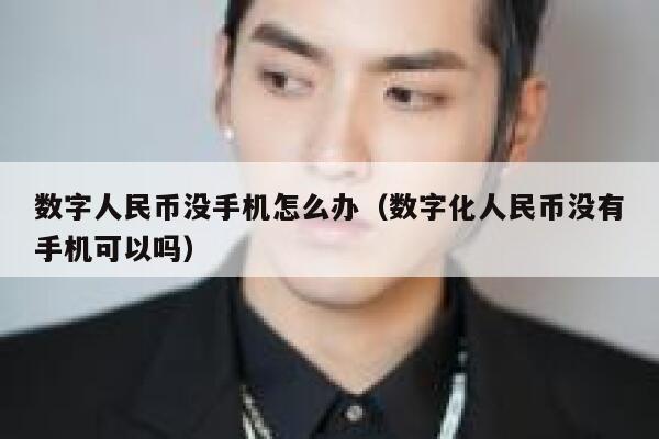 数字人民币没手机怎么办（数字化人民币没有手机可以吗） 第1张