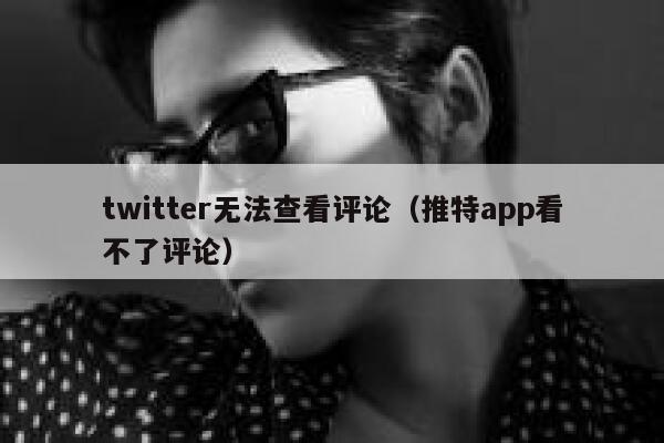 twitter无法查看评论（推特app看不了评论） 第1张