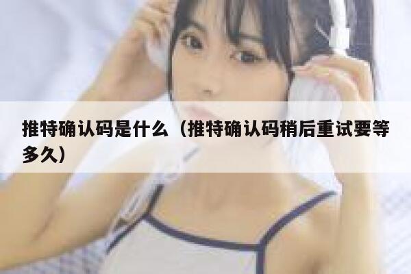 推特确认码是什么（推特确认码稍后重试要等多久） 第1张