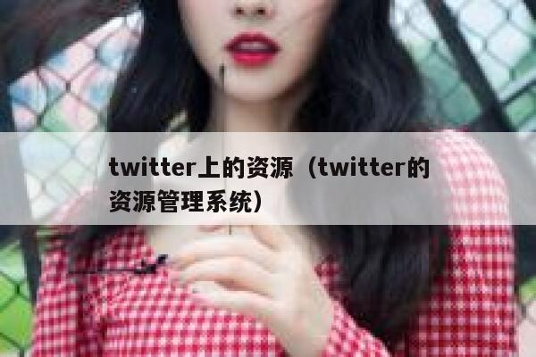 twitter上的资源（twitter的资源管理系统） 第1张
