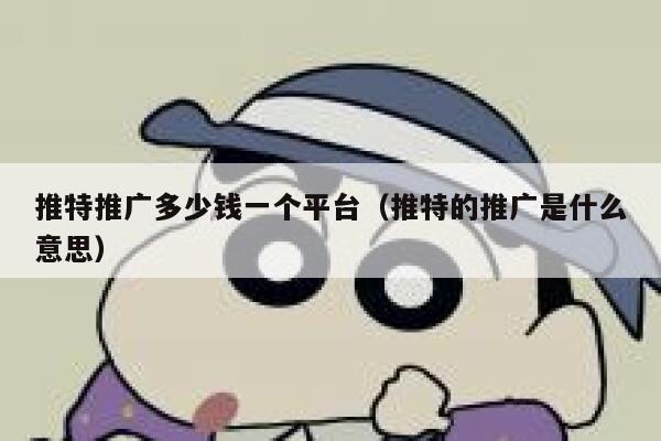 推特推广多少钱一个平台（推特的推广是什么意思） 第1张