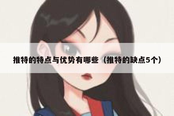 推特的特点与优势有哪些（推特的缺点5个） 第1张