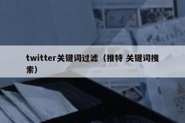 twitter关键词过滤（推特 关键词搜索） 第1张