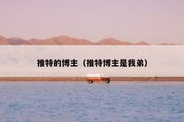 推特的博主（推特博主是我弟） 第1张